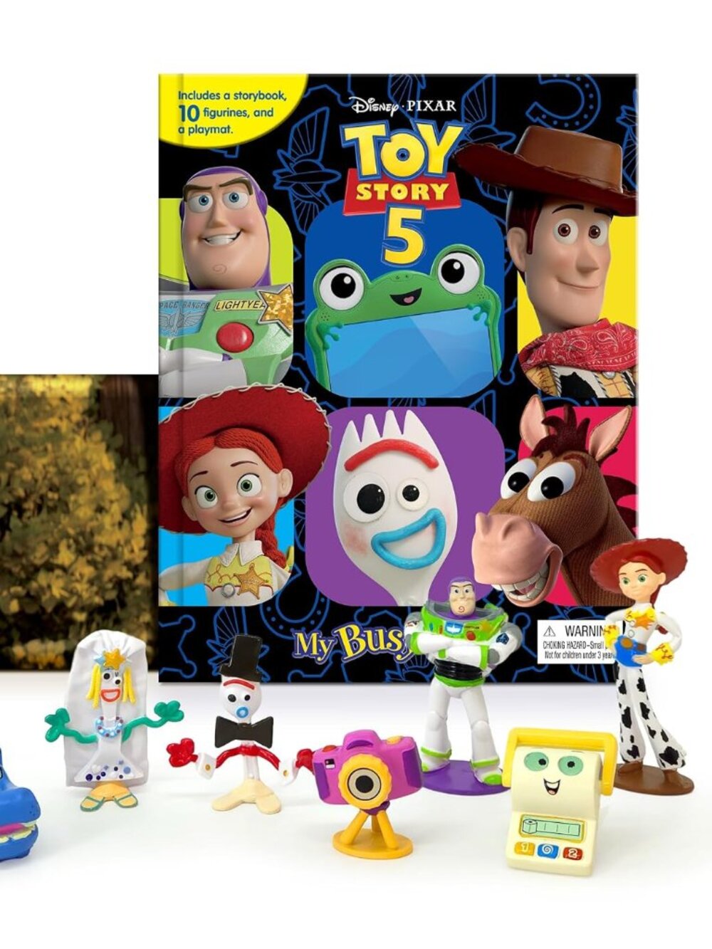 Toy Story 5 My Busy Books Board book Storybook, 10 figurines, playmat NIB!